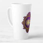 Tasse Latte Douce GIGI Royal Violet & Or (Angle gauche)