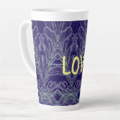 Tasse Latte Douces Volutes Amour (Violet) (Angle gauche)