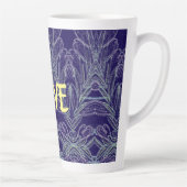 Tasse Latte Douces Volutes Amour (Violet) (Droite)