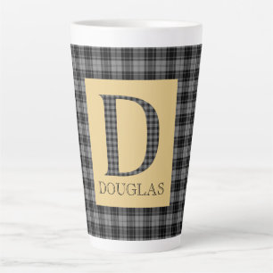 Tasse Latte Douglas Tartan Monogram D