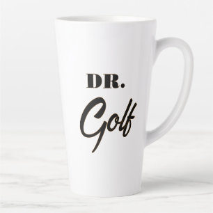Tasse Latte Dr. Golf Dessin Drôle pour les Amateurs de Golf