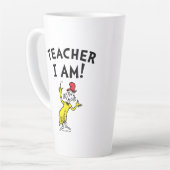Tasse Latte Dr Seuss | Enseignant Je Suis ! (Angle gauche)