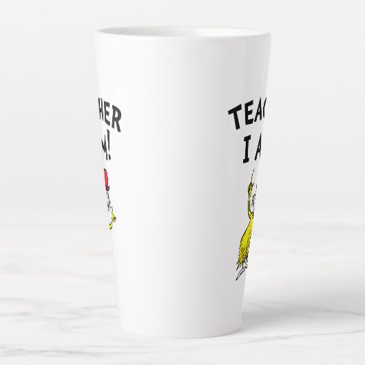 Tasse Latte Dr Seuss | Enseignant Je Suis ! (Devant)