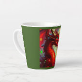 Tasse Latte Dragon de Noël 1 (Angle gauche)