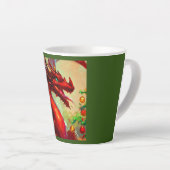 Tasse Latte Dragon de Noël 1 (Angle droit)