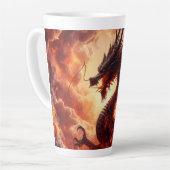 Tasse Latte Dragon Fire (Angle gauche)