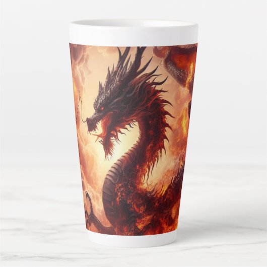 Tasse Latte Dragon Fire (Devant)