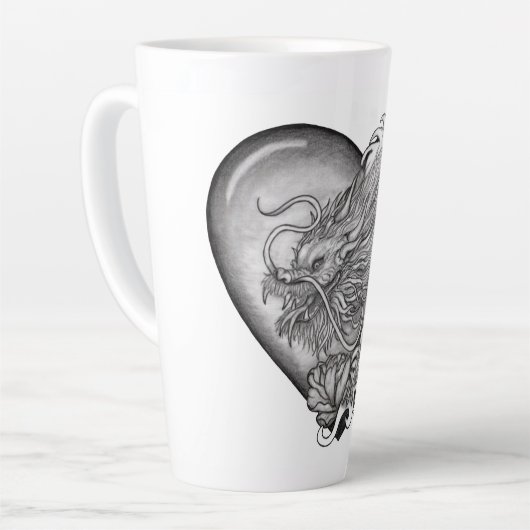 Tasse Latte Dragon Heart (Angle gauche)
