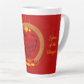 Tasse Latte Dragon Heart, Année du Dragon (Angle droit)