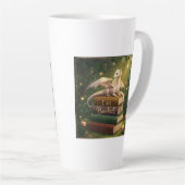 Tasse Latte Dragon on books - Latte Mok (Angle droit)