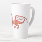 Tasse Latte Dragon rouge (Angle droit)