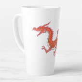 Tasse Latte Dragon rouge (Angle gauche)