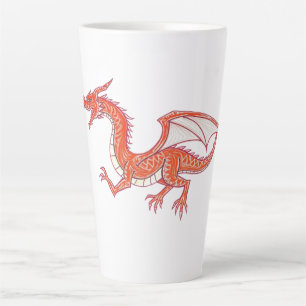 Tasse Latte Dragon rouge