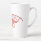 Tasse Latte Dragon rouge (Droite)