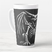 Tasse Latte Dragon squelette par BurnsInHell (Angle gauche)