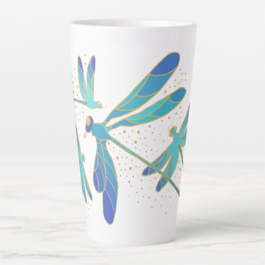 Tasse Latte Dragonflies (Devant)