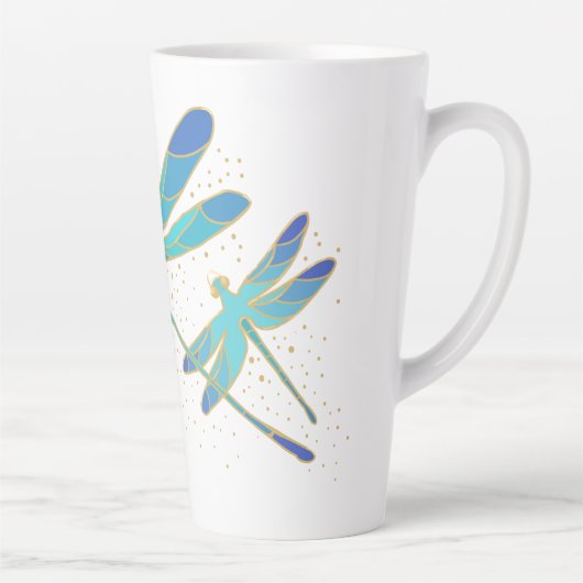 Tasse Latte Dragonflies (Droite)