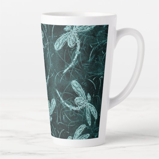 Tasse Latte Dragonfly Disco Midnight Blue (Droite)