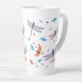 Tasse Latte Dragonfly Dragonflies (Angle droit)