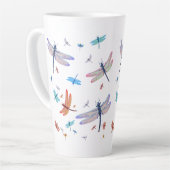 Tasse Latte Dragonfly Dragonflies (Angle gauche)