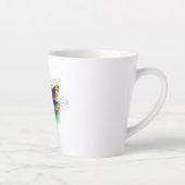 Tasse Latte Dragonfly en arc-en-ciel (Droite)