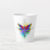 Tasse Latte Dragonfly en arc-en-ciel (Devant)