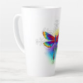 Tasse Latte Dragonfly en arc-en-ciel (Angle gauche)