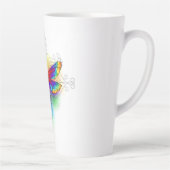 Tasse Latte Dragonfly en arc-en-ciel (Droite)