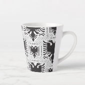 Tasse Latte Drapeau albanais 3 (Droite)