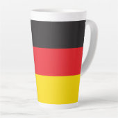 Tasse Latte Drapeau allemand (Angle droit)