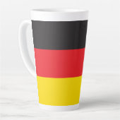 Tasse Latte Drapeau allemand (Angle gauche)