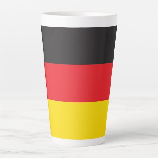 Tasse Latte Drapeau allemand (Devant)