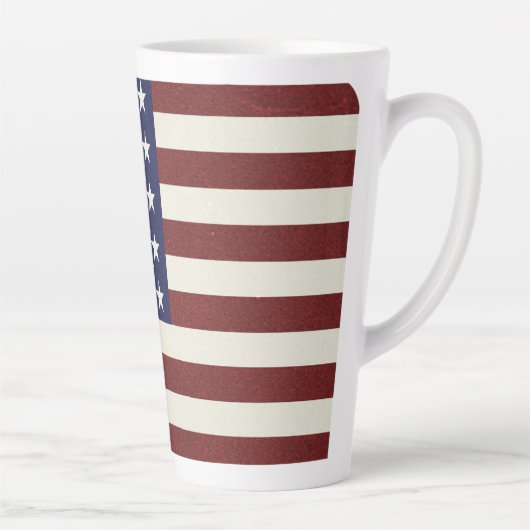 Tasse Latte Drapeau américain (Droite)