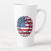 Tasse Latte Drapeau américain Tournesol-32222 (Droite)