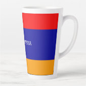 Tasse Latte Drapeau arménien : I Love Armenia, (Droite)