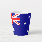 Tasse Latte Drapeau australien (Devant)