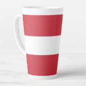 Tasse Latte Drapeau autrichien (Angle gauche)
