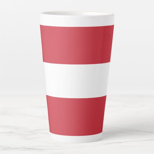 Tasse Latte Drapeau autrichien (Devant)