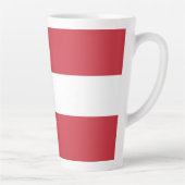Tasse Latte Drapeau autrichien (Droite)
