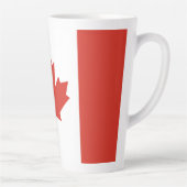Tasse Latte Drapeau canadien patriotique (Droite)