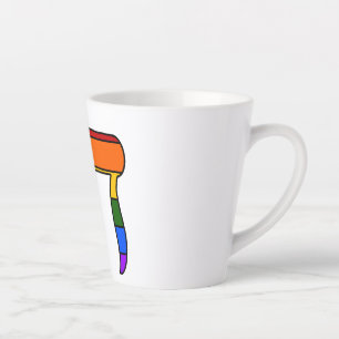 Tasse Latte Drapeau Chai de la fierté arc-en-ciel