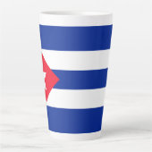 Tasse Latte Drapeau Cuba (Devant)