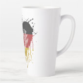 Tasse Latte Drapeau d'Allemagne Amour (Droite)