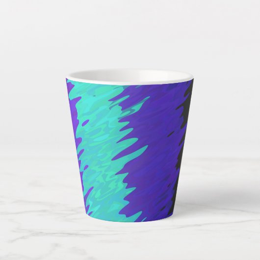 Tasse Latte Drapeau de fierté Alexigender Abstrait Squiggly Tr (Devant)