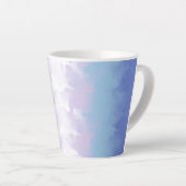 Tasse Latte Drapeau de fierté bigender abstrait (Angle droit)
