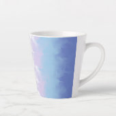 Tasse Latte Drapeau de fierté bigender abstrait (Droite)