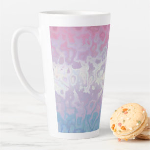 Tasse Latte Drapeau de fierté bigender tripant ondoyant funky