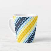 Tasse Latte Drapeau de fierté Boho Groovy Géométrique Abstrait (Angle gauche)