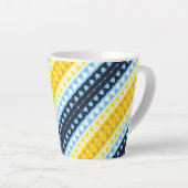 Tasse Latte Drapeau de fierté Boho Groovy Géométrique Abstrait (Angle droit)