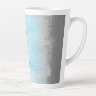 Tasse Latte Drapeau de fierté demigarçon funky abstrait grunge